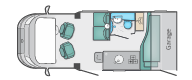 layout of the 2019 Swift Coastline Design Edition C205.