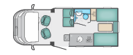 layout of the 2019 Swift Coastline Design Edition C402.